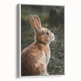 Rustic Bunny Wall Art – Farmhouse Decor with Natural Wildlife Charm