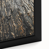 Rustic Textured Abstract Wall Art – Farmhouse Decor with Wood Finish