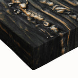 Rustic Textured Abstract Wall Art – Farmhouse Decor with Wood Finish