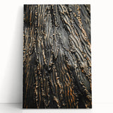 Rustic Textured Abstract Wall Art – Farmhouse Decor with Wood Finish