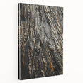 Rustic Textured Abstract Wall Art – Farmhouse Decor with Wood Finish