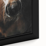 Close-Up Horse Muzzle: Rustic Farmhouse Art Print