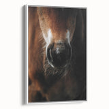 Close-Up Horse Muzzle: Rustic Farmhouse Art Print