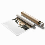 Rustic Barn with Wildflowers Wall Art – Farmhouse Nature-Inspired Decor