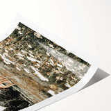 Rustic Barn with Wildflowers Wall Art – Farmhouse Nature-Inspired Decor