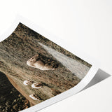 Rustic Sheep in Mountain Landscape – Farmhouse Pastoral Wall Art