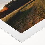 Rustic Landscape Wall Art – Peaceful Farmhouse Cabin in Golden Field