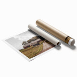 Rustic Farmhouse Wall Art – Red Barns and Countryside Road for Rustic Decor