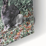 Forest Rabbit: Serene Rustic Nature Wall Art Print