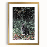 Forest Rabbit: Serene Rustic Nature Wall Art Print