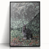 Forest Rabbit: Serene Rustic Nature Wall Art Print