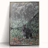 Forest Rabbit: Serene Rustic Nature Wall Art Print