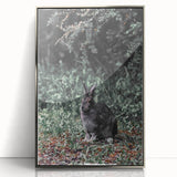 Forest Rabbit: Serene Rustic Nature Wall Art Print