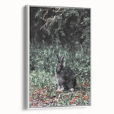 Forest Rabbit: Serene Rustic Nature Wall Art Print