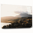 Rustic Countryside Landscape Wall Art – Rolling Hills and Mountain View