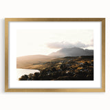 Rustic Countryside Landscape Wall Art – Rolling Hills and Mountain View