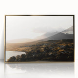 Rustic Countryside Landscape Wall Art – Rolling Hills and Mountain View