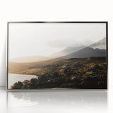 Rustic Countryside Landscape Wall Art – Rolling Hills and Mountain View