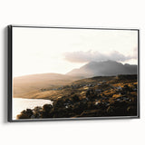 Rustic Countryside Landscape Wall Art – Rolling Hills and Mountain View