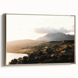 Rustic Countryside Landscape Wall Art – Rolling Hills and Mountain View