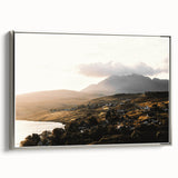 Rustic Countryside Landscape Wall Art – Rolling Hills and Mountain View