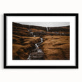 Rustic Mountain Waterfall Wall Art – Rugged Landscape with Cascading Water