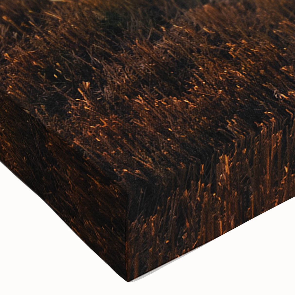 Rustic Farm Landscape Wall Art – Sunlit Hay Bales in a Golden Field