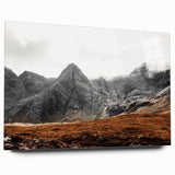Rustic Mountain Wall Art – Dramatic Peaks and Rugged Landscape Scene