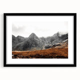 Rustic Mountain Wall Art – Dramatic Peaks and Rugged Landscape Scene