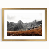 Rustic Mountain Wall Art – Dramatic Peaks and Rugged Landscape Scene