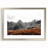 Rustic Mountain Wall Art – Dramatic Peaks and Rugged Landscape Scene