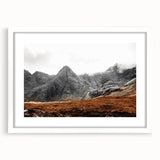 Rustic Mountain Wall Art – Dramatic Peaks and Rugged Landscape Scene