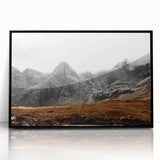 Rustic Mountain Wall Art – Dramatic Peaks and Rugged Landscape Scene