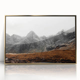 Rustic Mountain Wall Art – Dramatic Peaks and Rugged Landscape Scene