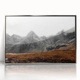 Rustic Mountain Wall Art – Dramatic Peaks and Rugged Landscape Scene