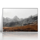 Rustic Mountain Wall Art – Dramatic Peaks and Rugged Landscape Scene
