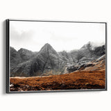Rustic Mountain Wall Art – Dramatic Peaks and Rugged Landscape Scene