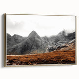 Rustic Mountain Wall Art – Dramatic Peaks and Rugged Landscape Scene