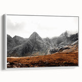 Rustic Mountain Wall Art – Dramatic Peaks and Rugged Landscape Scene