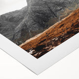 Rustic Mountain Wall Art – Dramatic Peaks and Rugged Landscape Scene