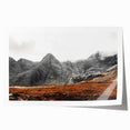 Rustic Mountain Wall Art – Dramatic Peaks and Rugged Landscape Scene