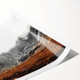Rustic Mountain Wall Art – Dramatic Peaks and Rugged Landscape Scene
