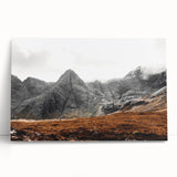 Rustic Mountain Wall Art – Dramatic Peaks and Rugged Landscape Scene