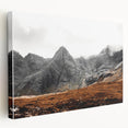 Rustic Mountain Wall Art – Dramatic Peaks and Rugged Landscape Scene