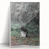 Majestic Forest Rabbit: Rustic Nature Art Print