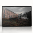 Rustic Farmhouse Wall Art – Vintage Tractor and Abandoned Barn Scene