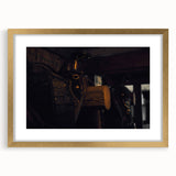 Rustic Saddle Wall Art – Vintage Leather Saddle in Cozy Barn Setting