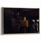 Rustic Saddle Wall Art – Vintage Leather Saddle in Cozy Barn Setting