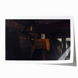 Rustic Saddle Wall Art – Vintage Leather Saddle in Cozy Barn Setting