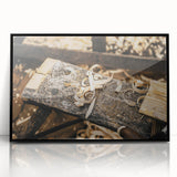 Rustic Woodworking Wall Art – Artisan Wood Shavings in Workshop